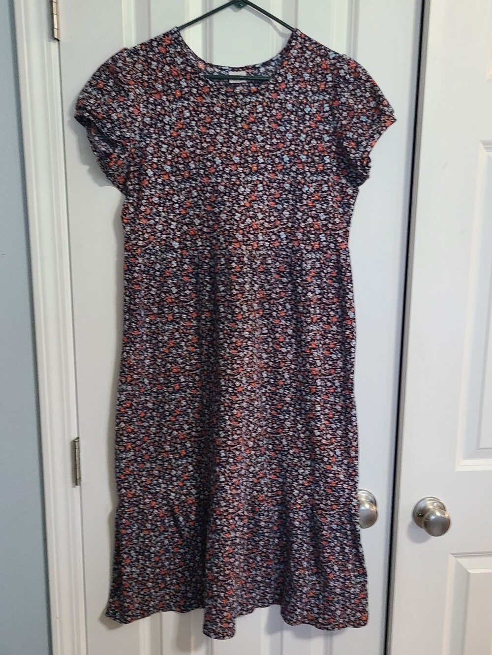 wonder nation Navy Dress with Red & White Floral